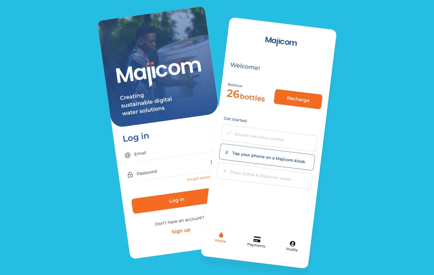 Majicom app preview