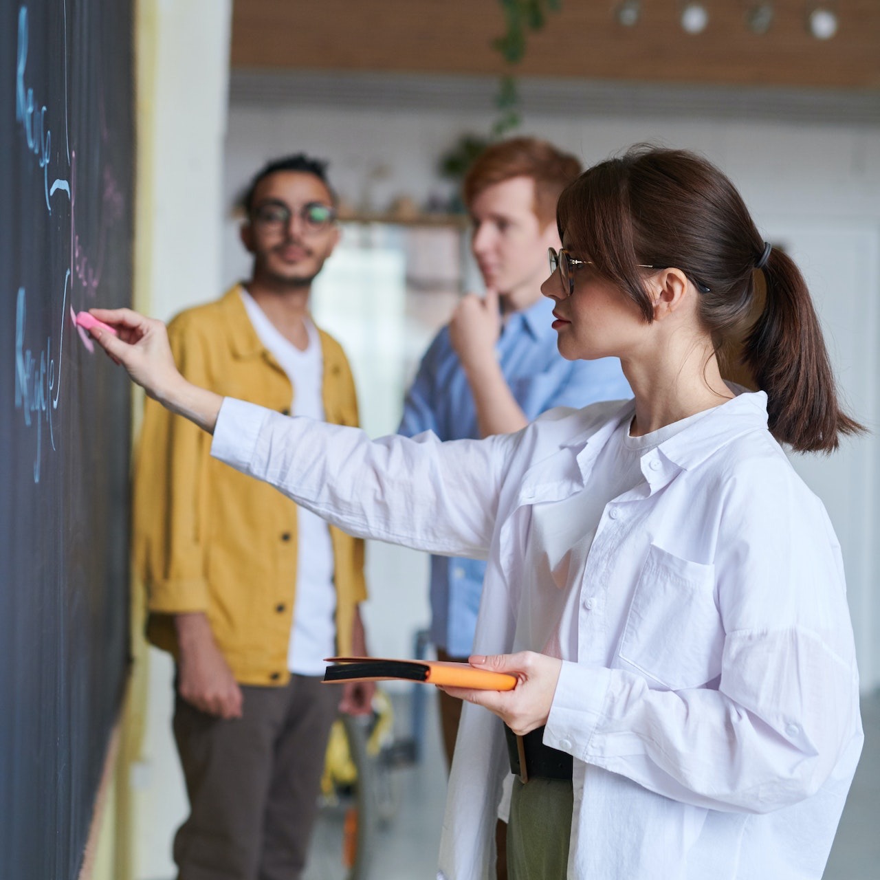 Teachers working