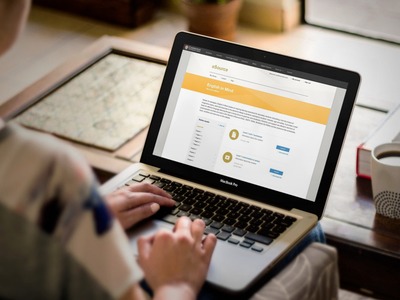 Person using eSource on laptop